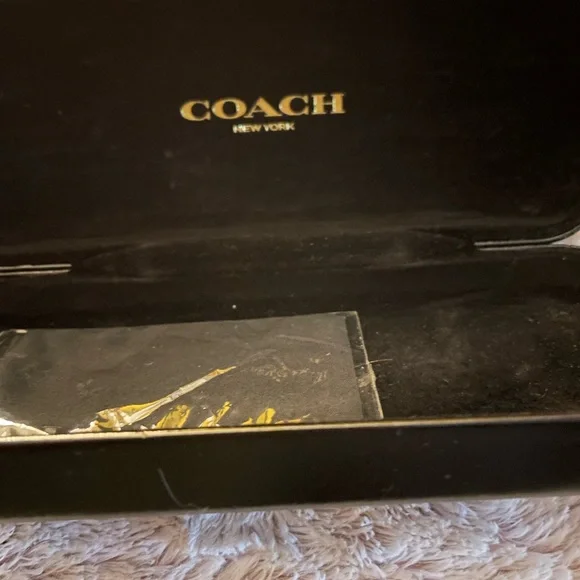 Original Coach Eyeglass case in black with Coach cleaning cloth - Picture 6 of 9